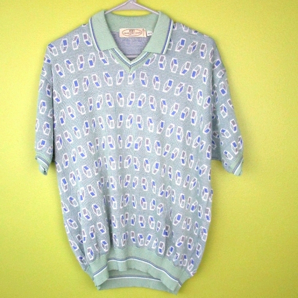 Vintage Other - CLOSET CLOSING Men's Pronto Uomo Firenze Knit Polo Sweater L